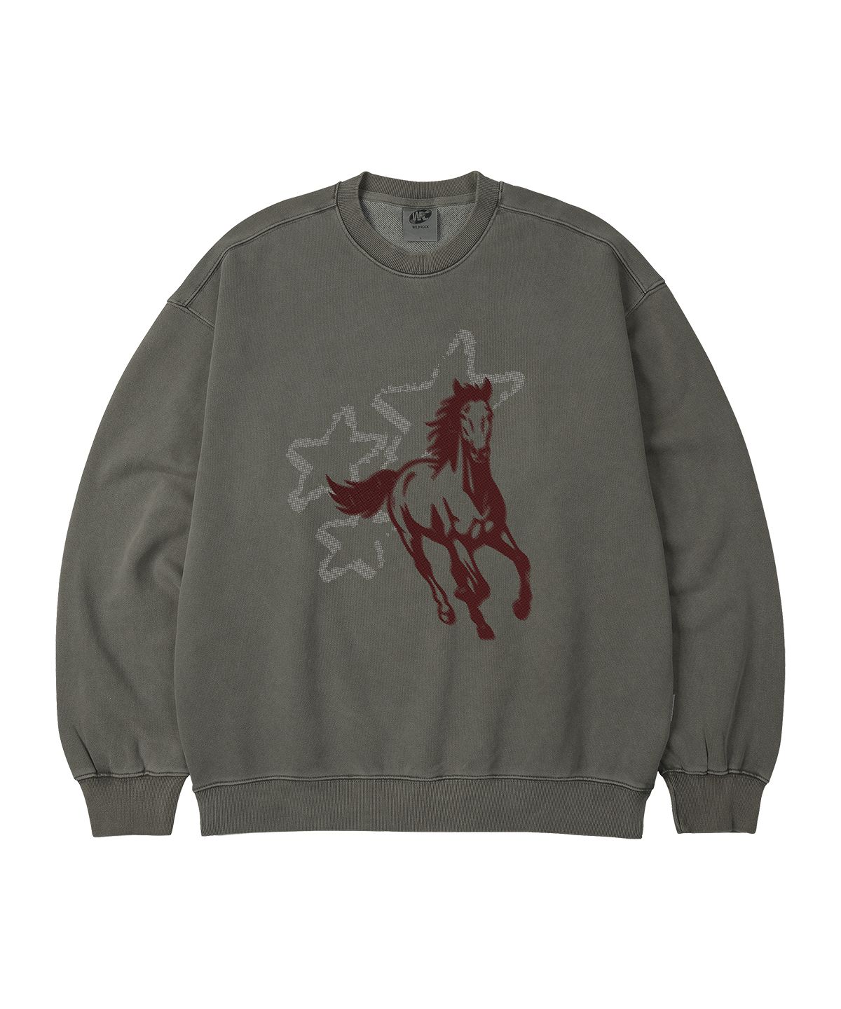 와일드락(WILDROCK) Star Horse 피그먼트 오버핏 맨투맨_5 COL