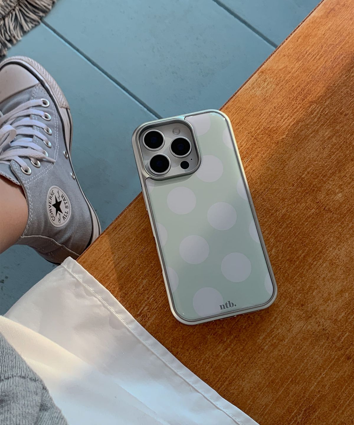 네이처백(NATUREBACK) dot-dot epoxy case(민트화이트)[+맥세이프][아이폰/갤럭시]