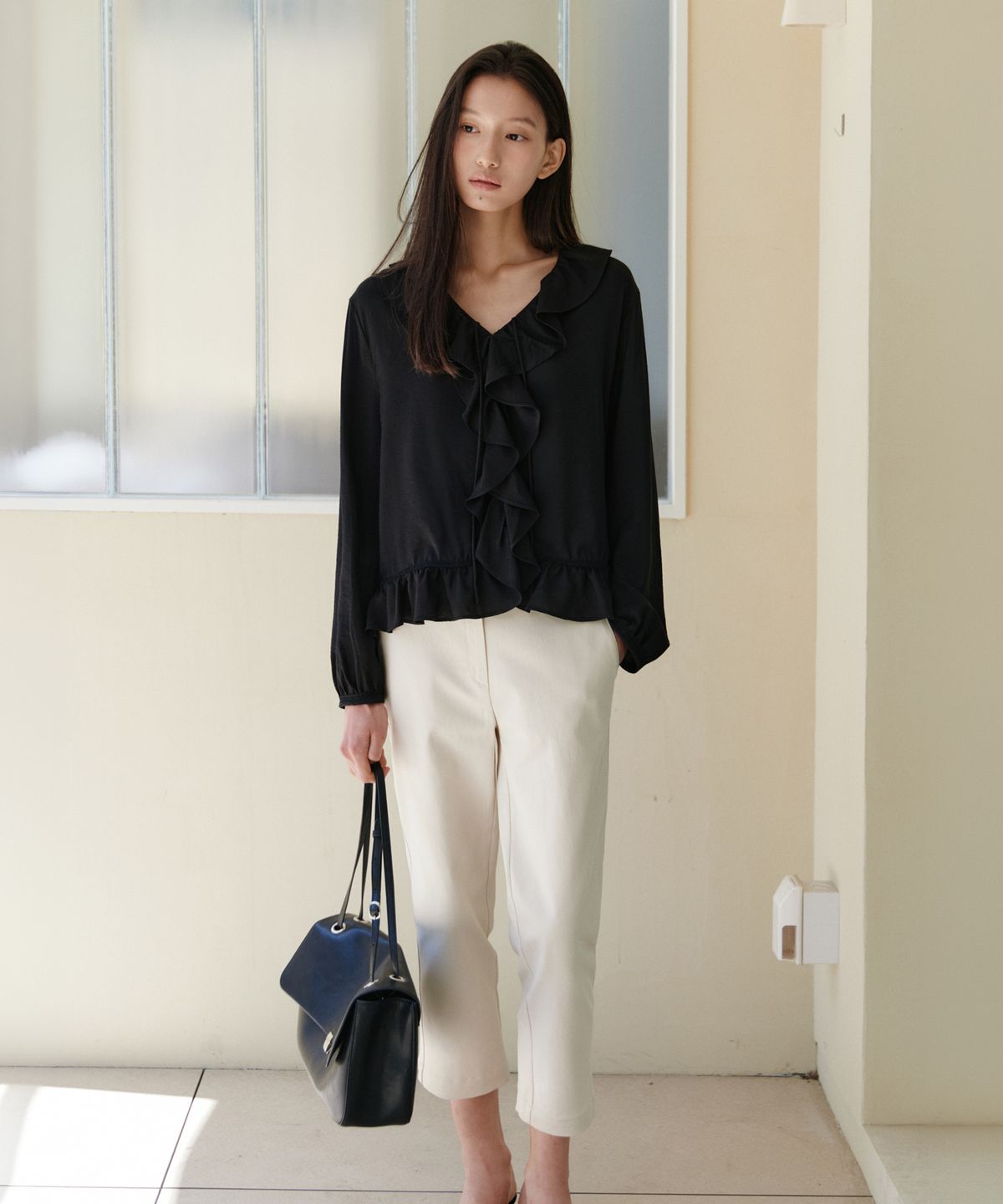 유라고(URAGO) Classic capri pants_2colors