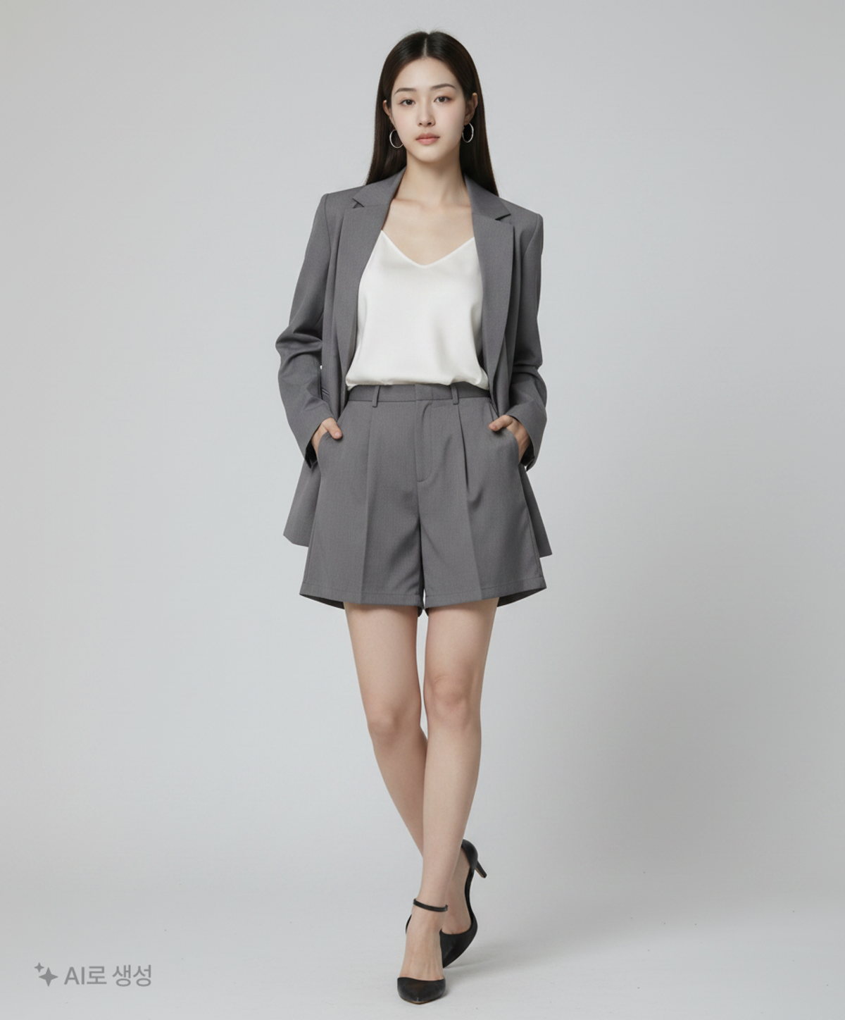 밀로 아카이브(MILLO ARCHIVE) [Women] 미니멀리스트 버뮤다 하프 팬츠 [그레이] M