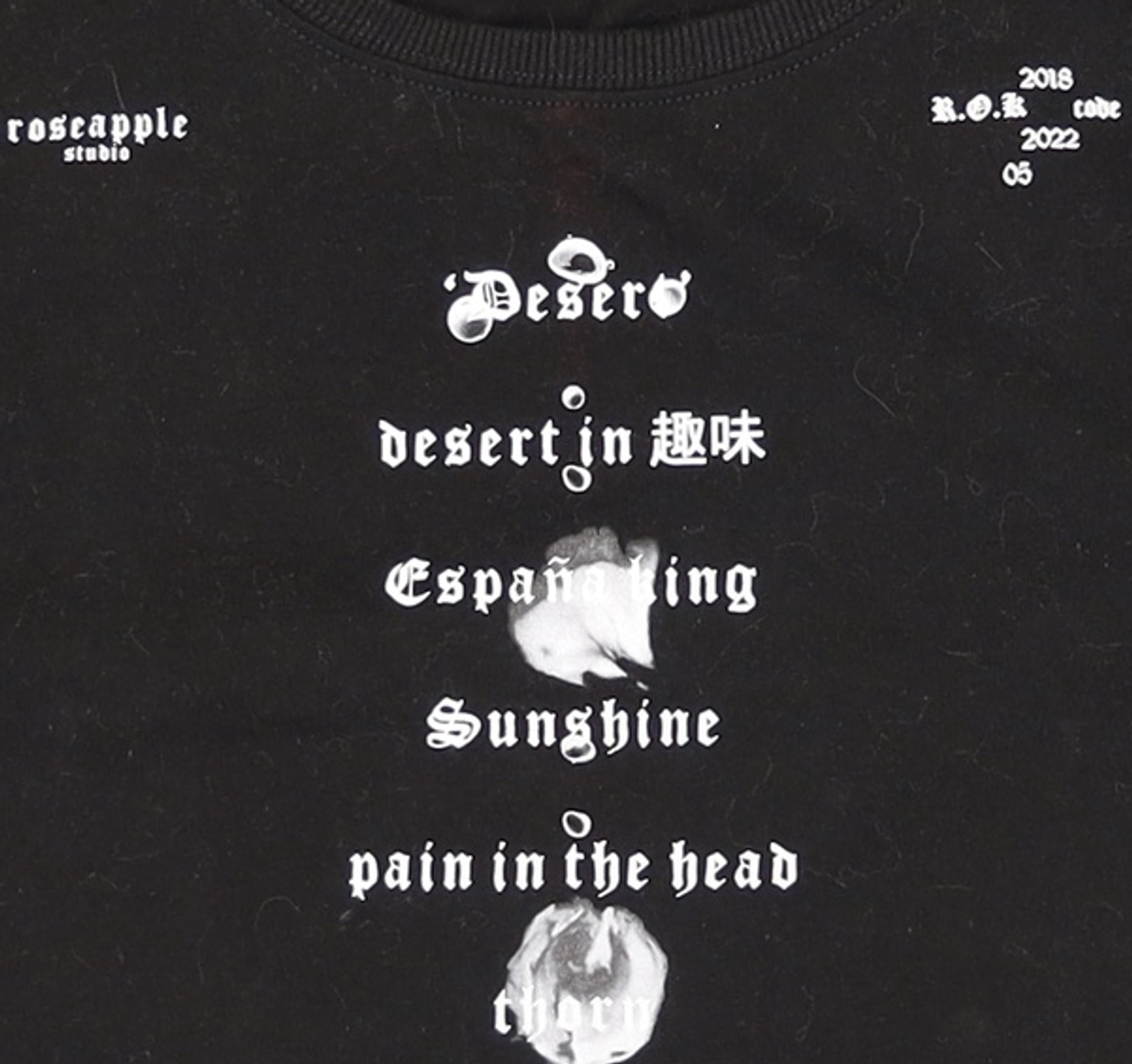 로즈애플 스튜디오(ROSEAPPLE STUDIO) 반소매 티셔츠 FREE