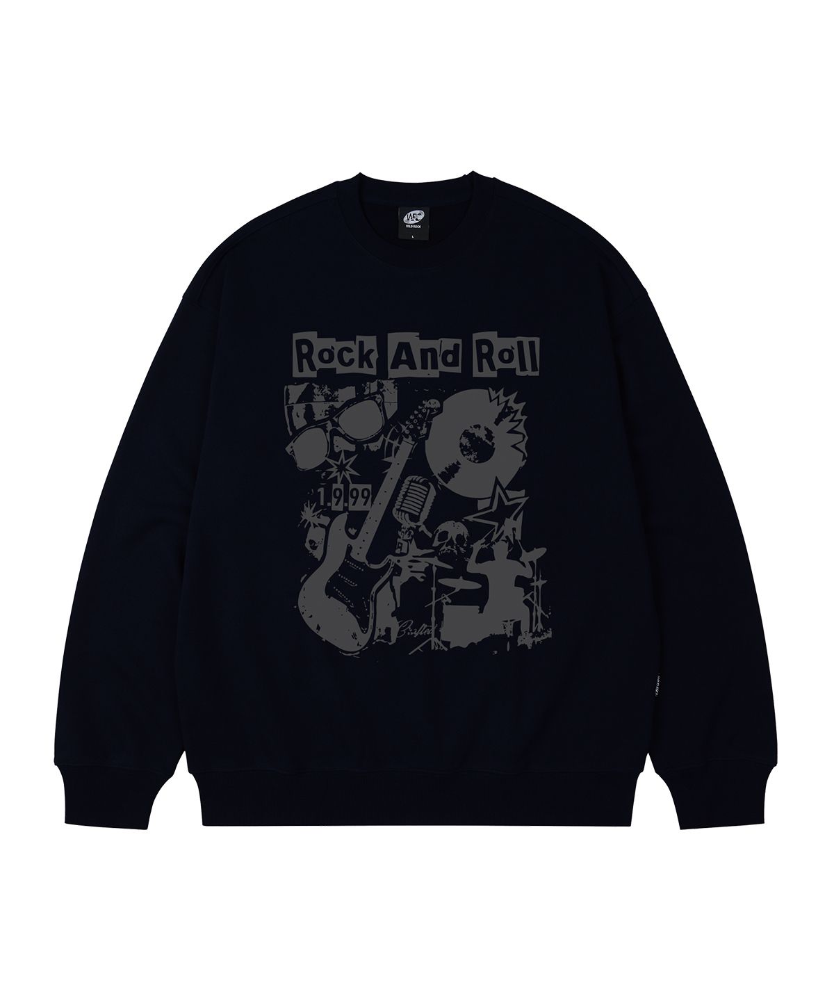 와일드락(WILDROCK) Rock Collage 오버핏 맨투맨_9 COL