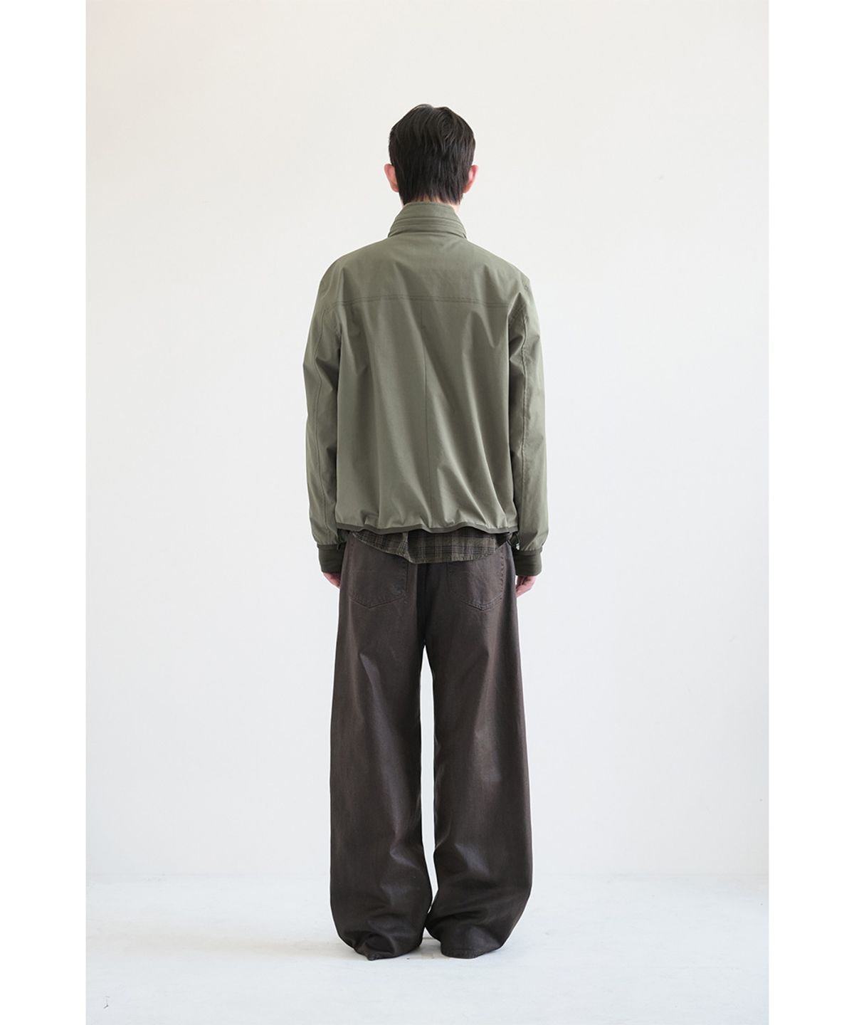 해칭룸(HATCHINGROOM) Diagonal Zip Jacket V2 Olive