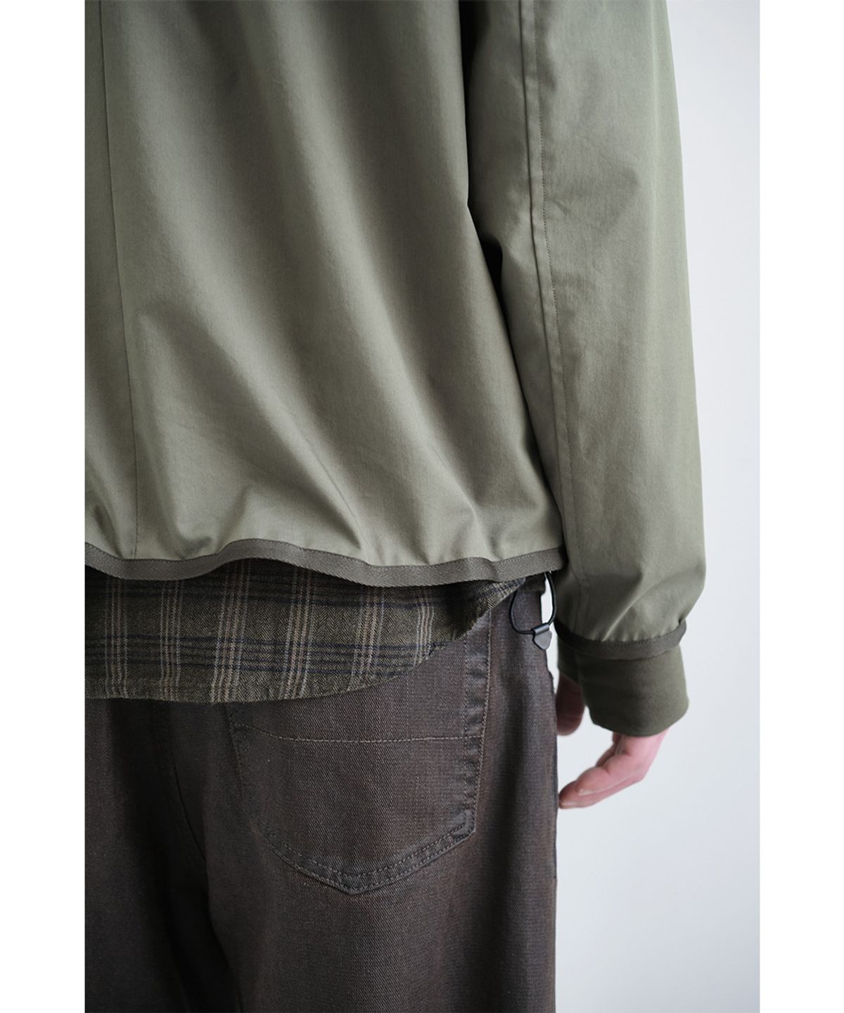 해칭룸(HATCHINGROOM) Diagonal Zip Jacket V2 Olive