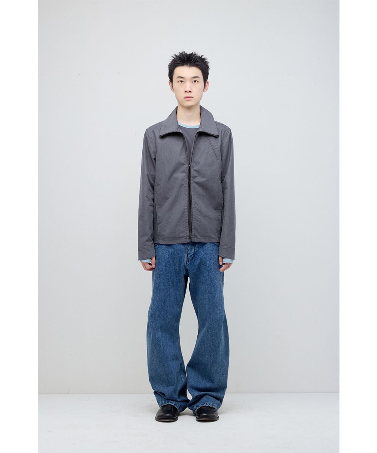 해칭룸(HATCHINGROOM) Funnel Neck Jacket Grey
