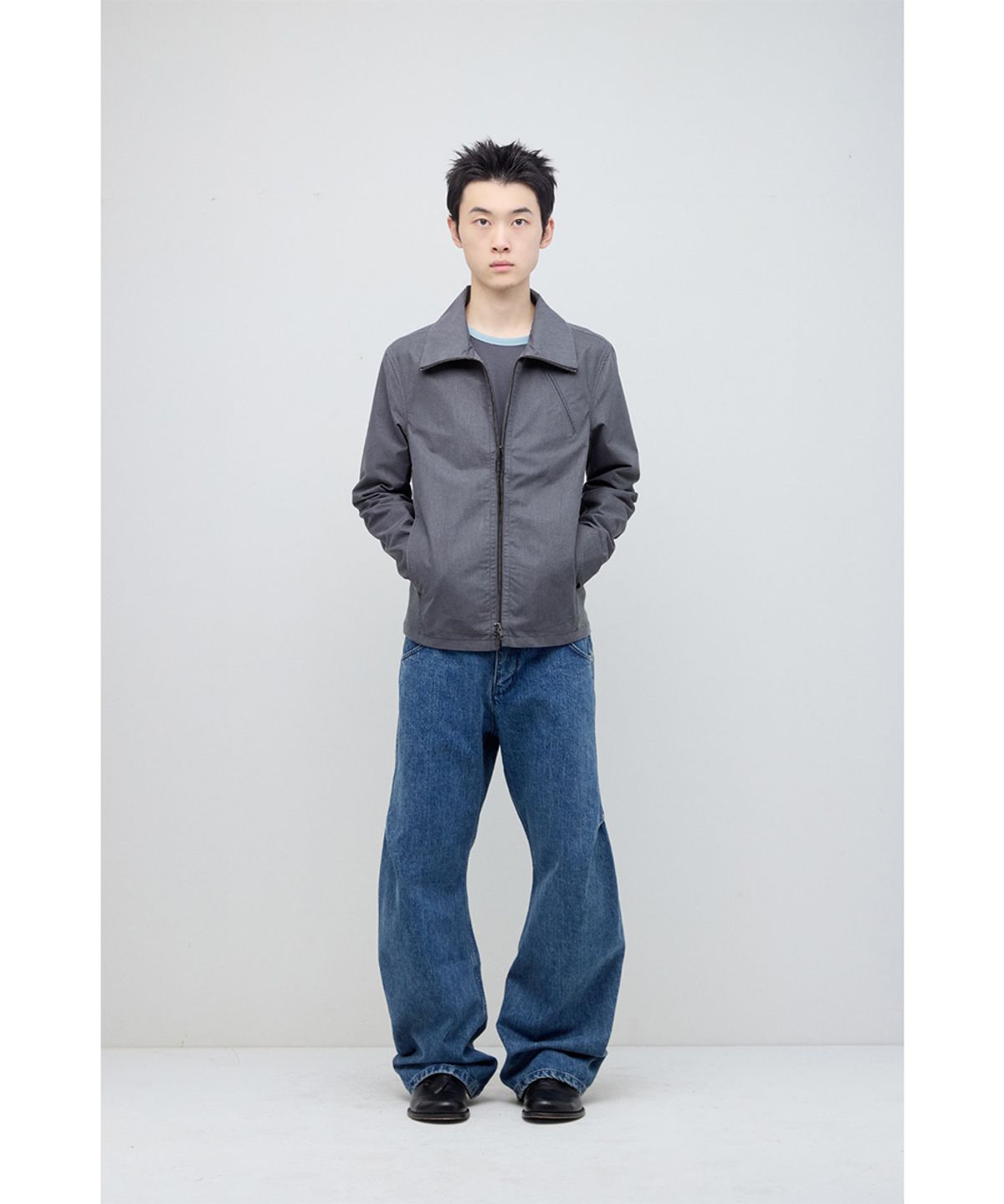 해칭룸(HATCHINGROOM) Funnel Neck Jacket Grey