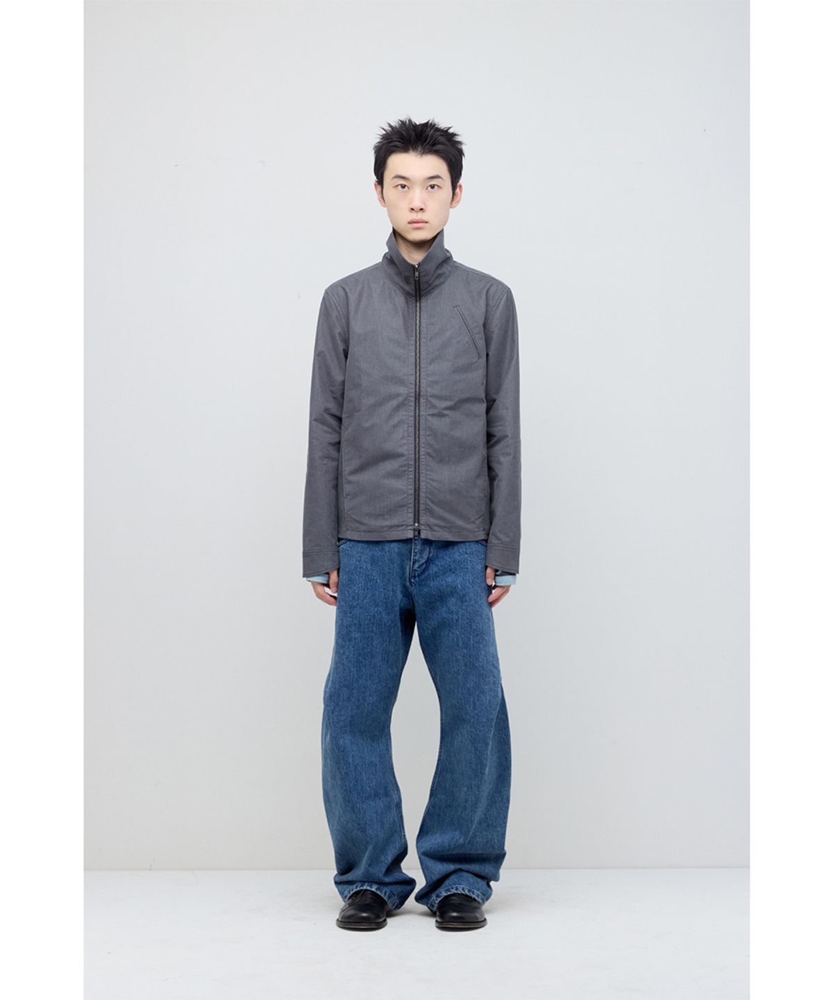 해칭룸(HATCHINGROOM) Funnel Neck Jacket Grey