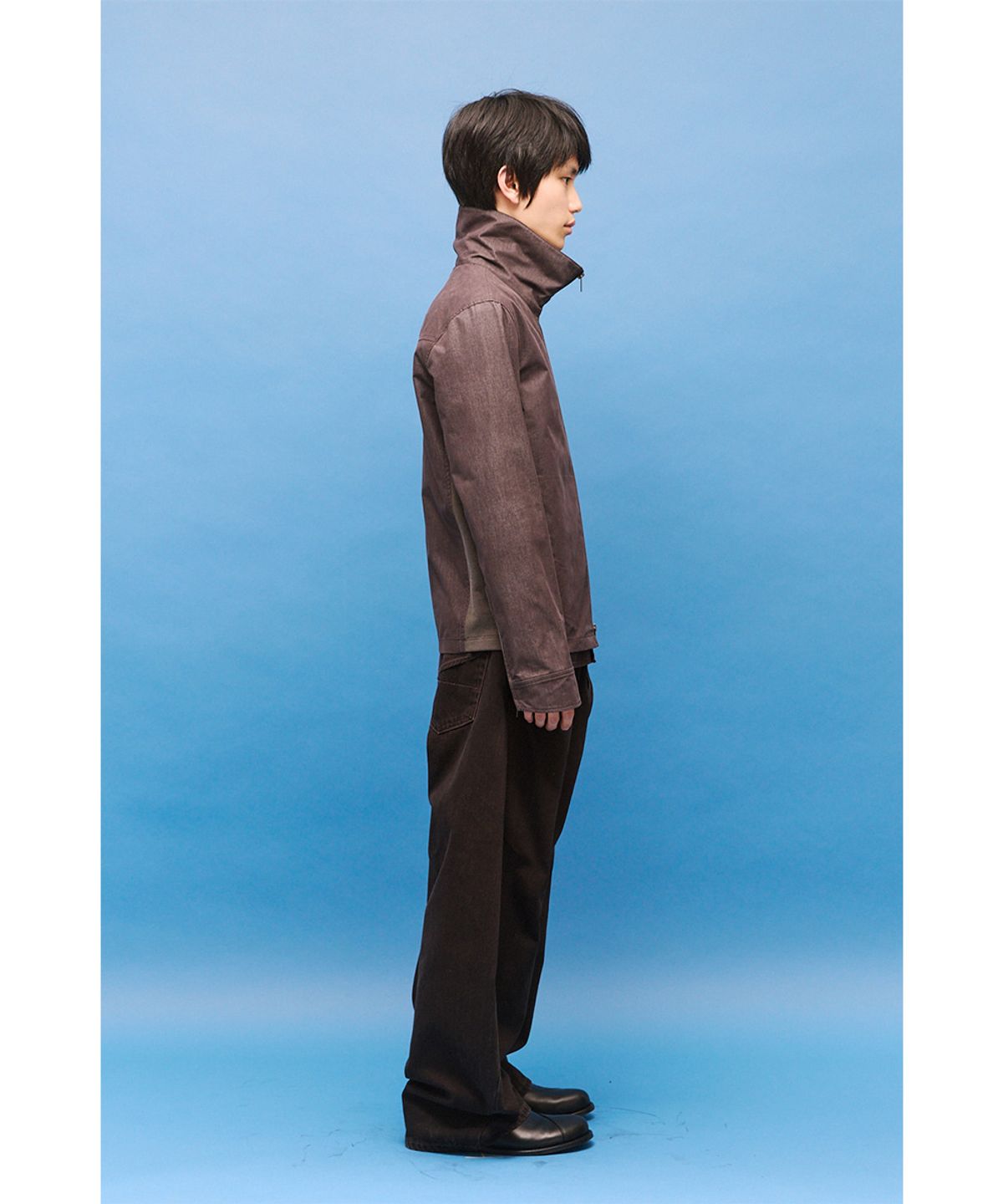 해칭룸(HATCHINGROOM) Funnel Neck Jacket Brown