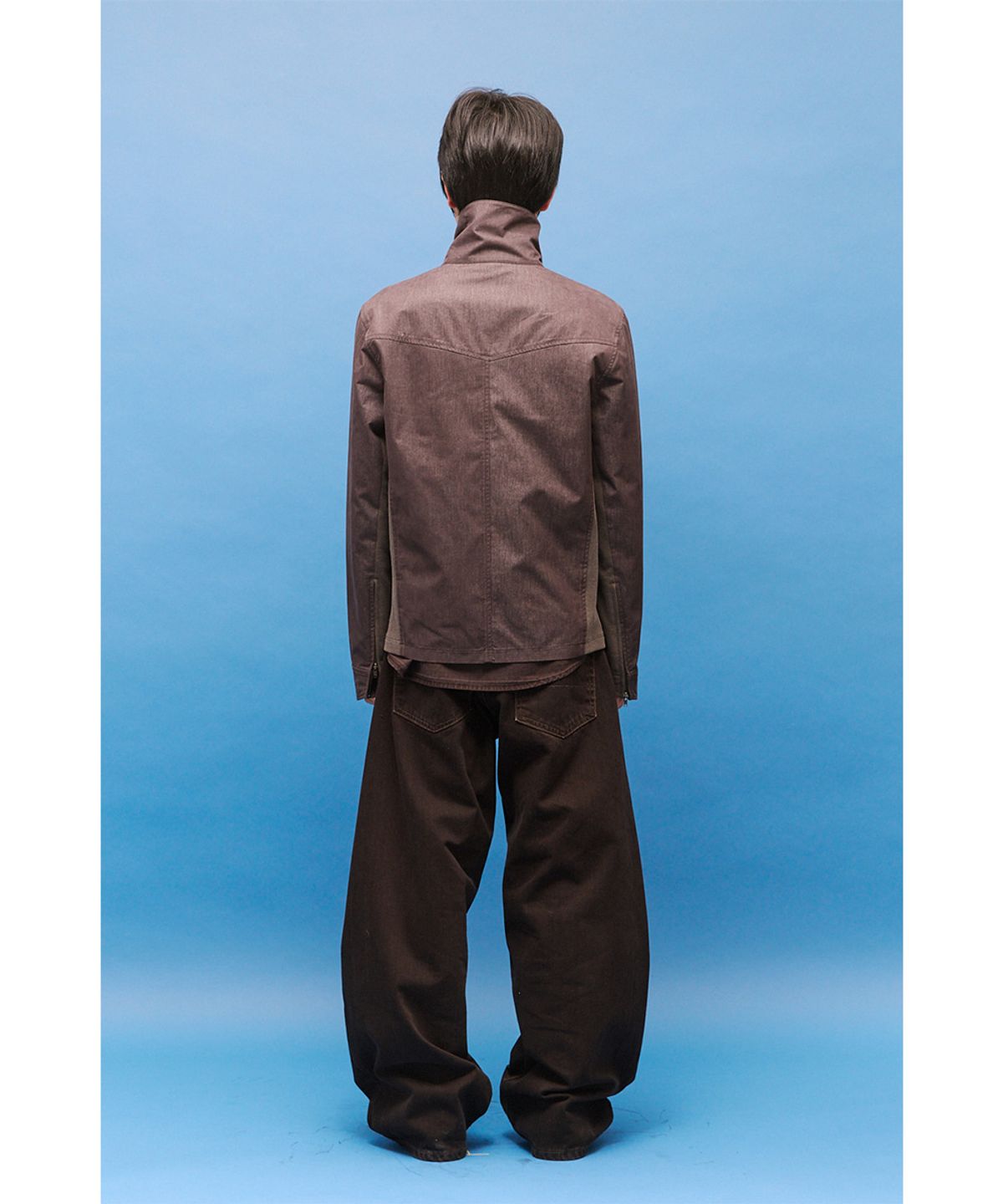 해칭룸(HATCHINGROOM) Funnel Neck Jacket Brown