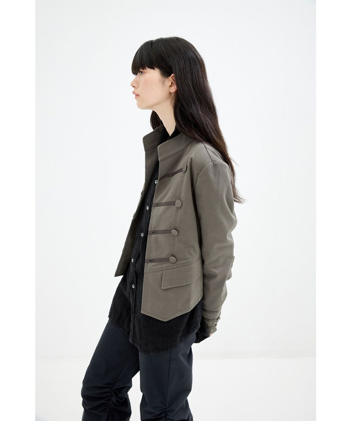 해칭룸(HATCHINGROOM) Napoleon Jacket Khaki