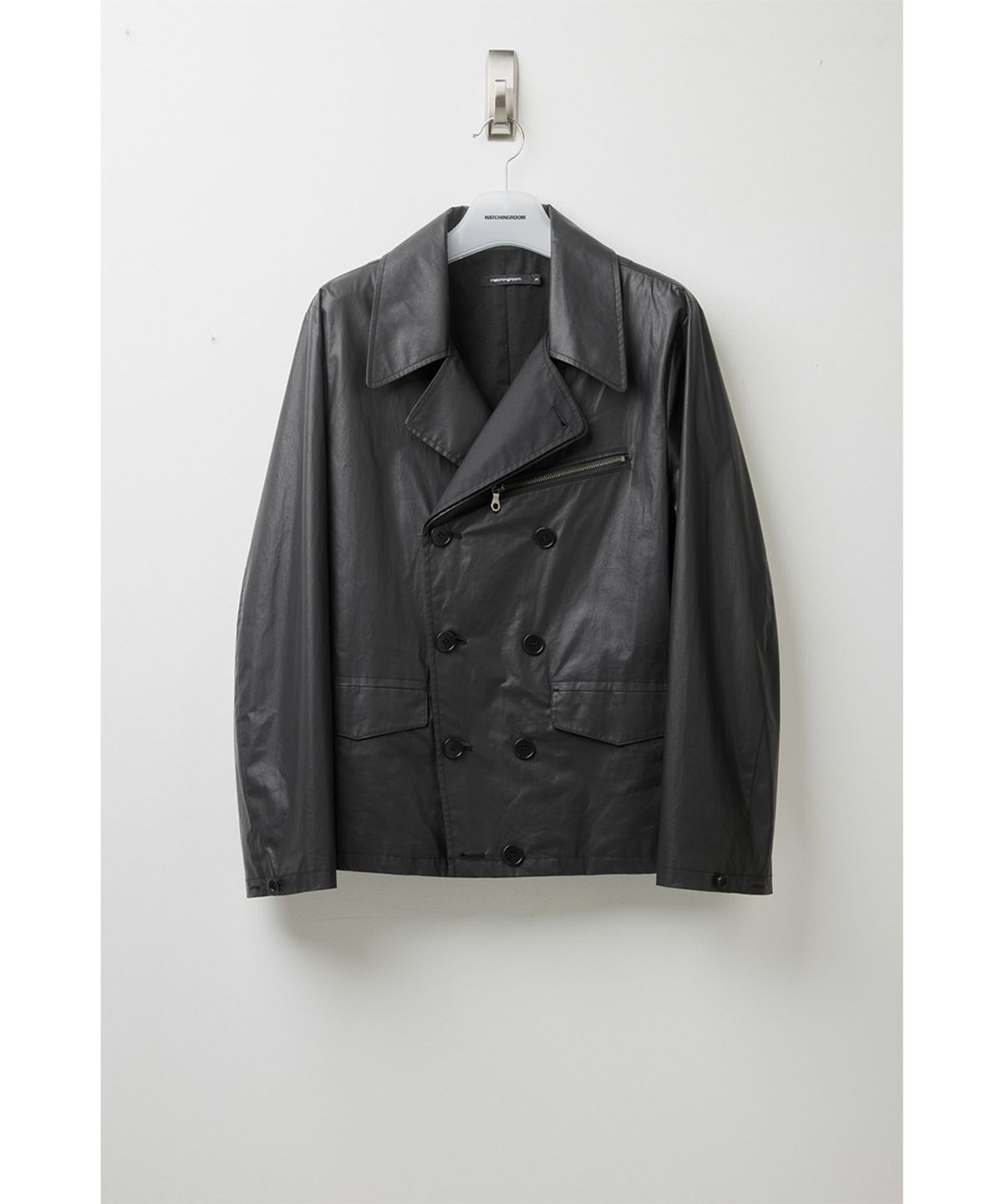 해칭룸(HATCHINGROOM) Short Double Jacket Black
