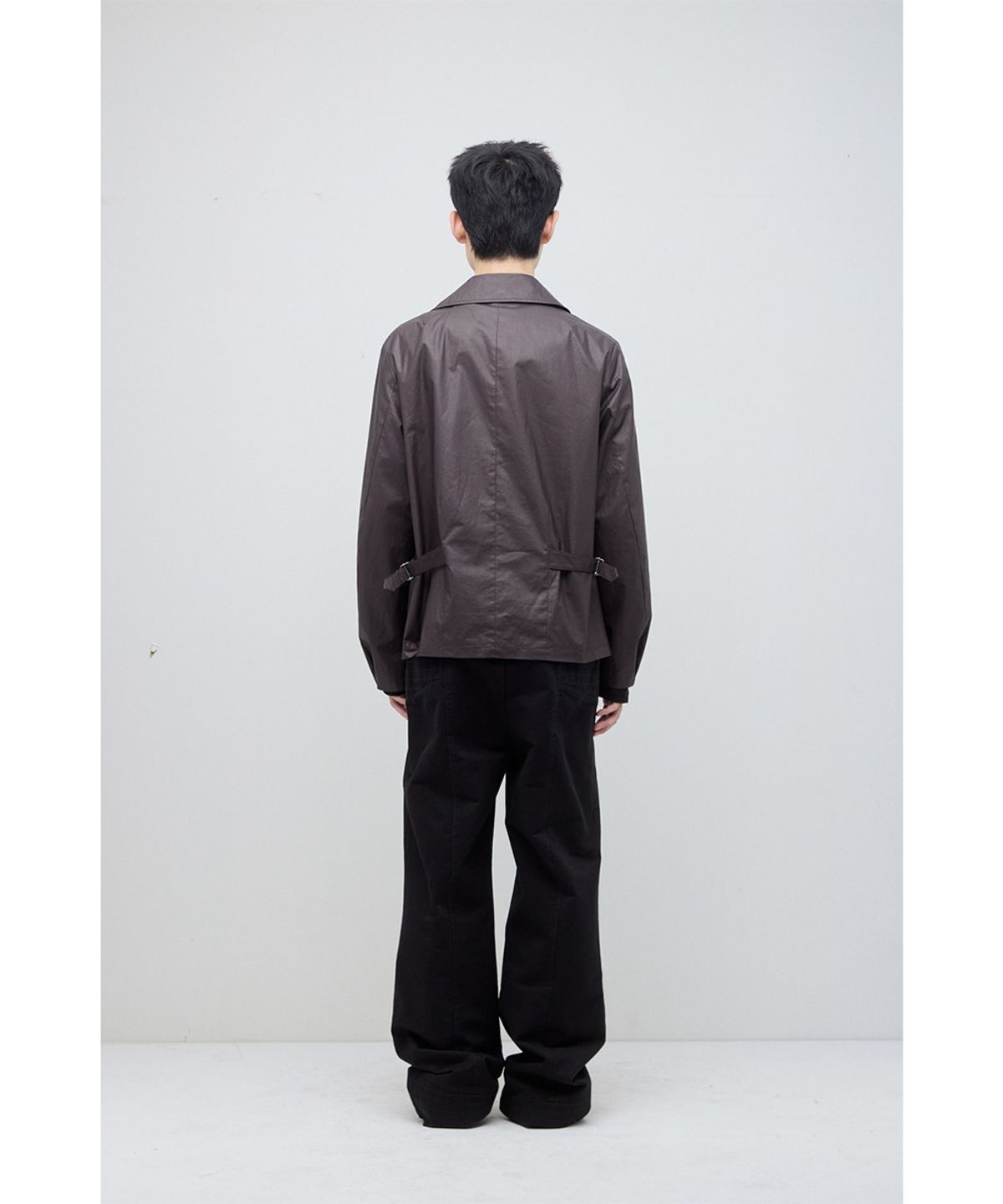 해칭룸(HATCHINGROOM) Short Double Jacket Burgundy