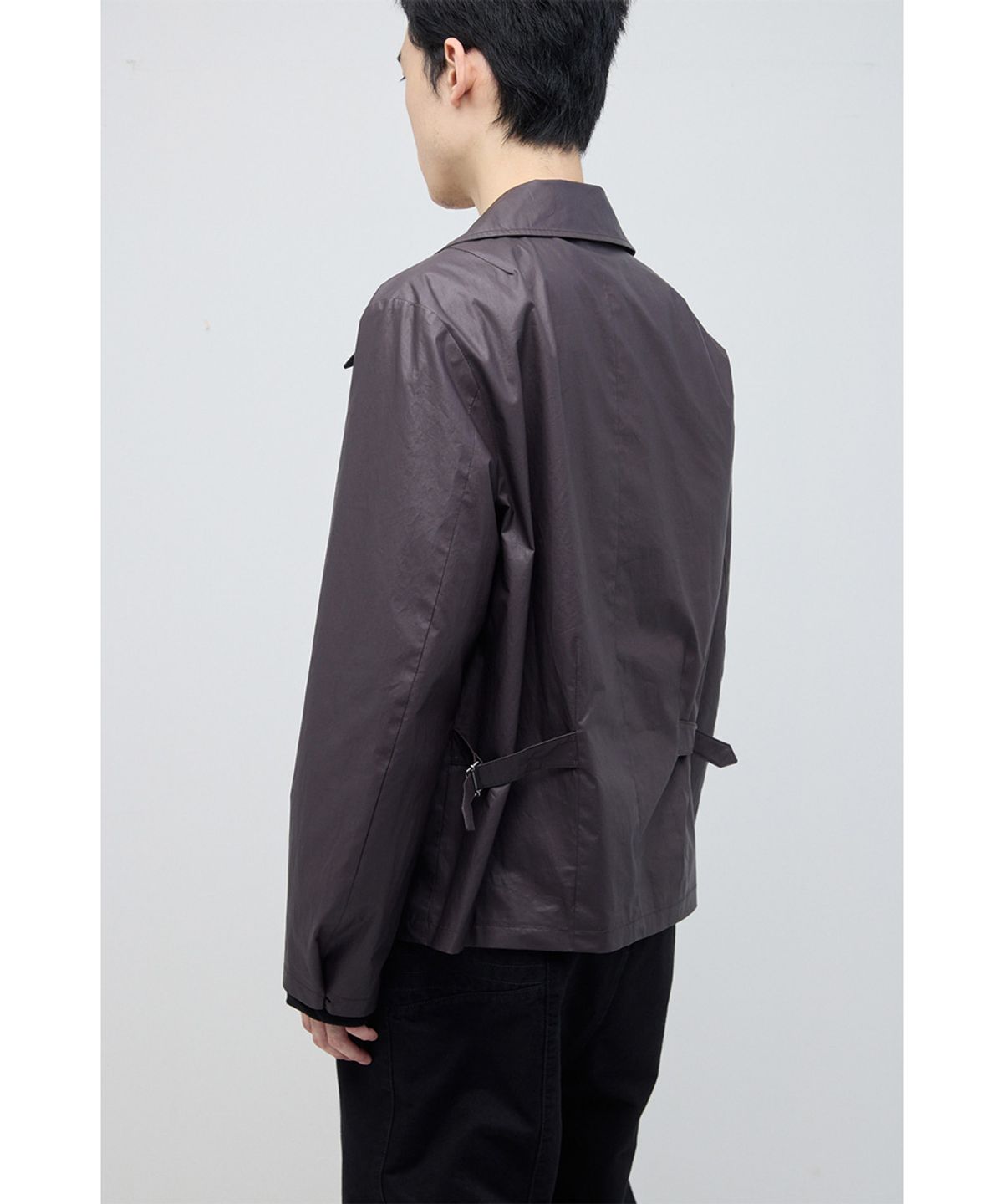 해칭룸(HATCHINGROOM) Short Double Jacket Burgundy
