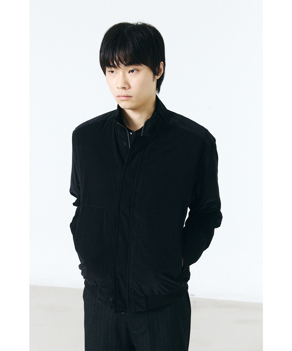 해칭룸(HATCHINGROOM) Tanker Jacket Corduroy Black