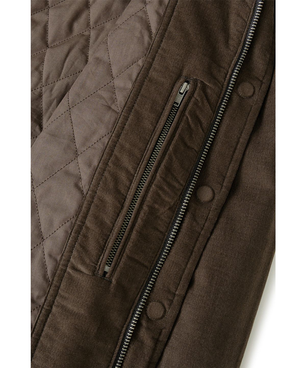 해칭룸(HATCHINGROOM) Tanker Jacket Corduroy Dark Brown