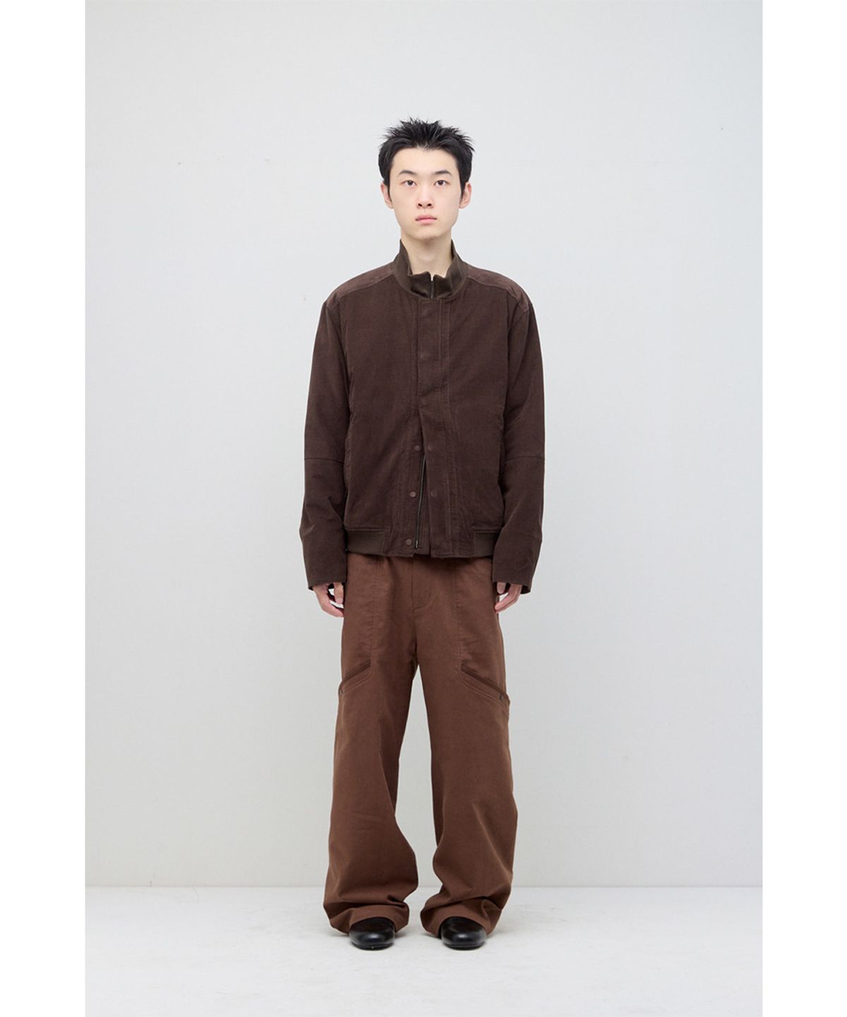 해칭룸(HATCHINGROOM) Tanker Jacket Corduroy Dark Brown