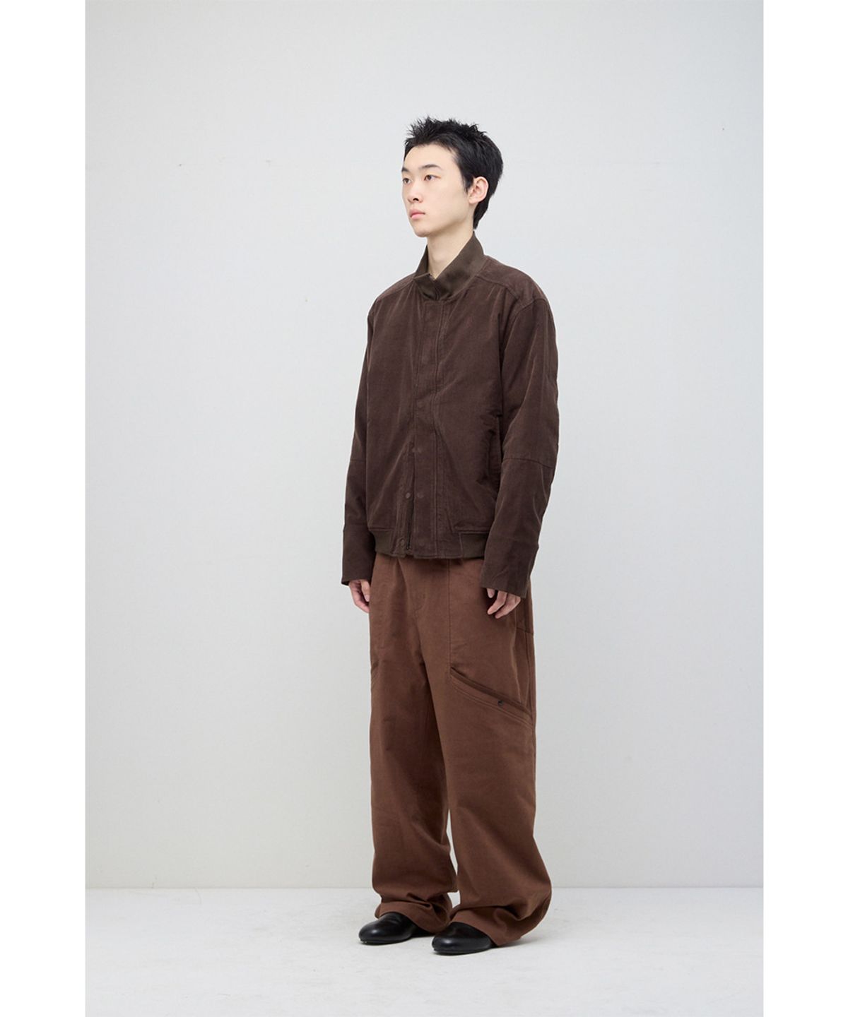 해칭룸(HATCHINGROOM) Tanker Jacket Corduroy Dark Brown