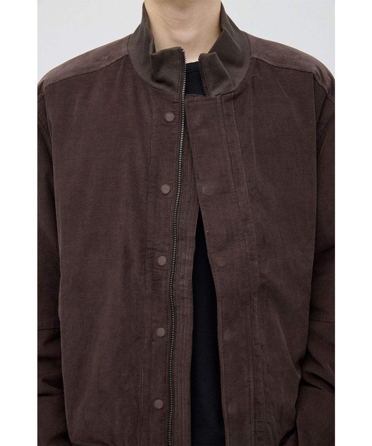 해칭룸(HATCHINGROOM) Tanker Jacket Corduroy Dark Brown