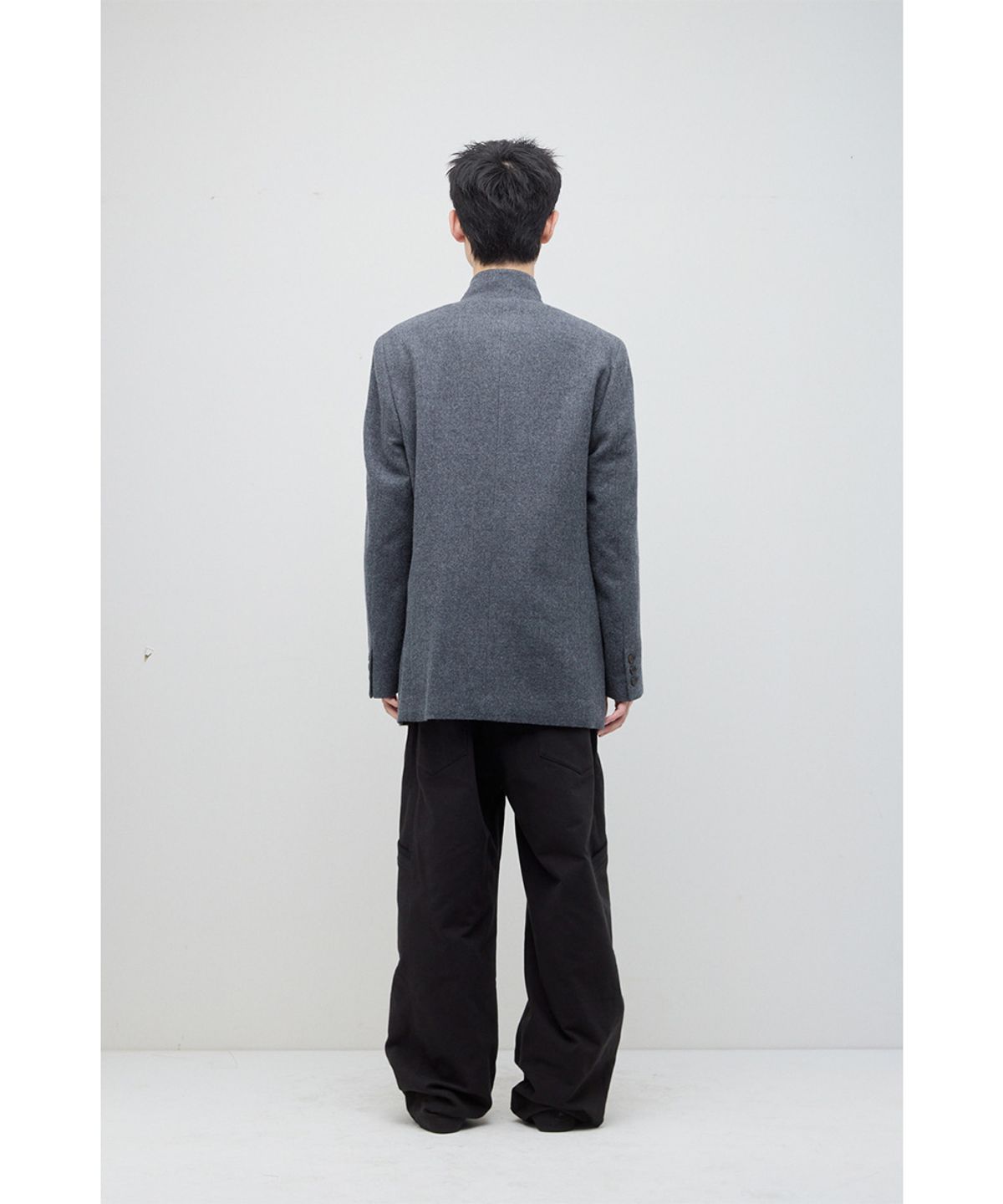 해칭룸(HATCHINGROOM) Stand Collar Coat Charcoal