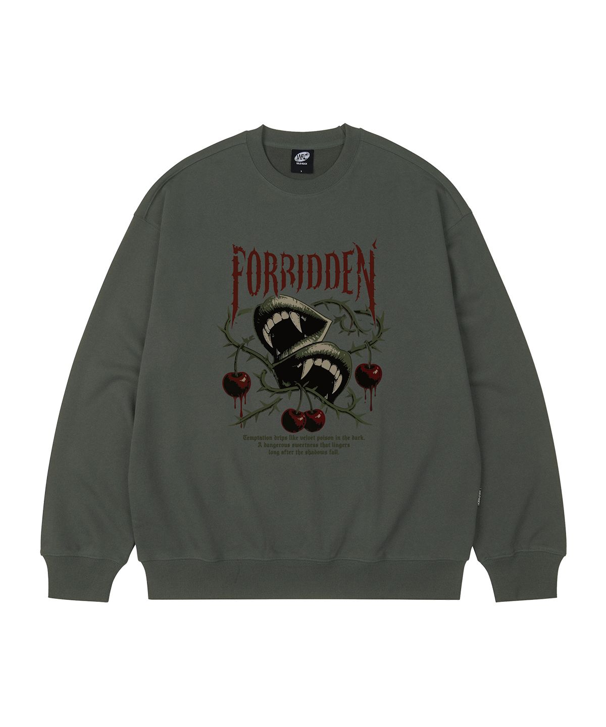 와일드락(WILDROCK) Forbidden Lips 오버핏 맨투맨_9 COL