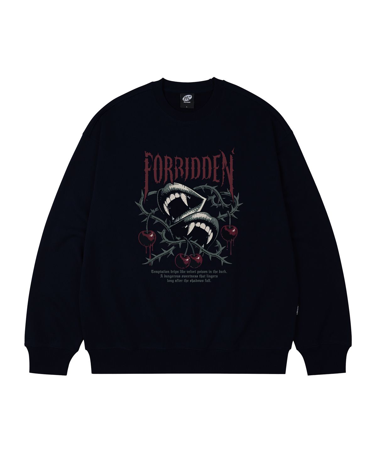 와일드락(WILDROCK) Forbidden Lips 오버핏 맨투맨_9 COL
