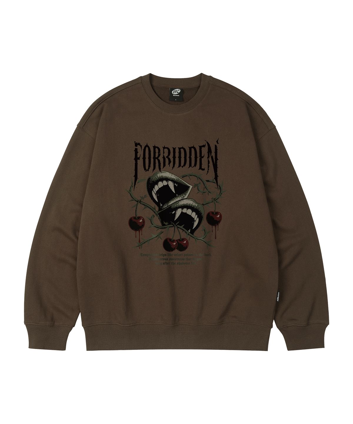 와일드락(WILDROCK) Forbidden Lips 오버핏 맨투맨_9 COL