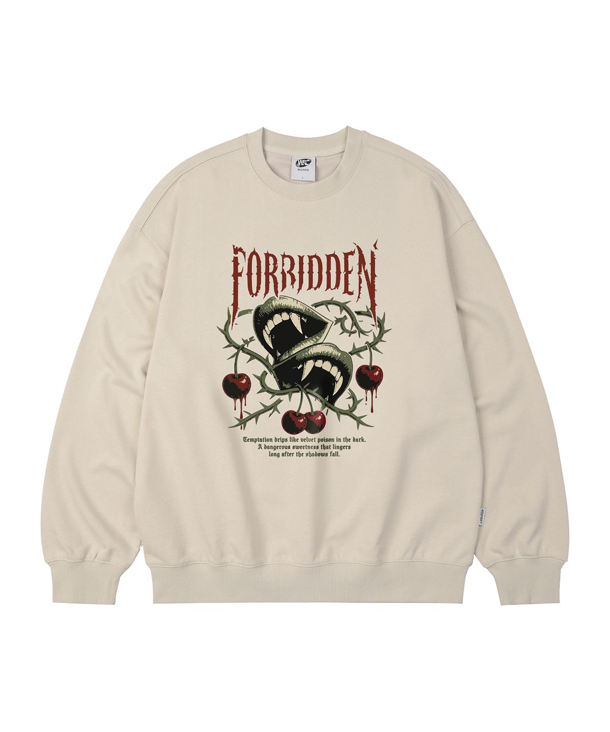와일드락(WILDROCK) Forbidden Lips 오버핏 맨투맨_9 COL