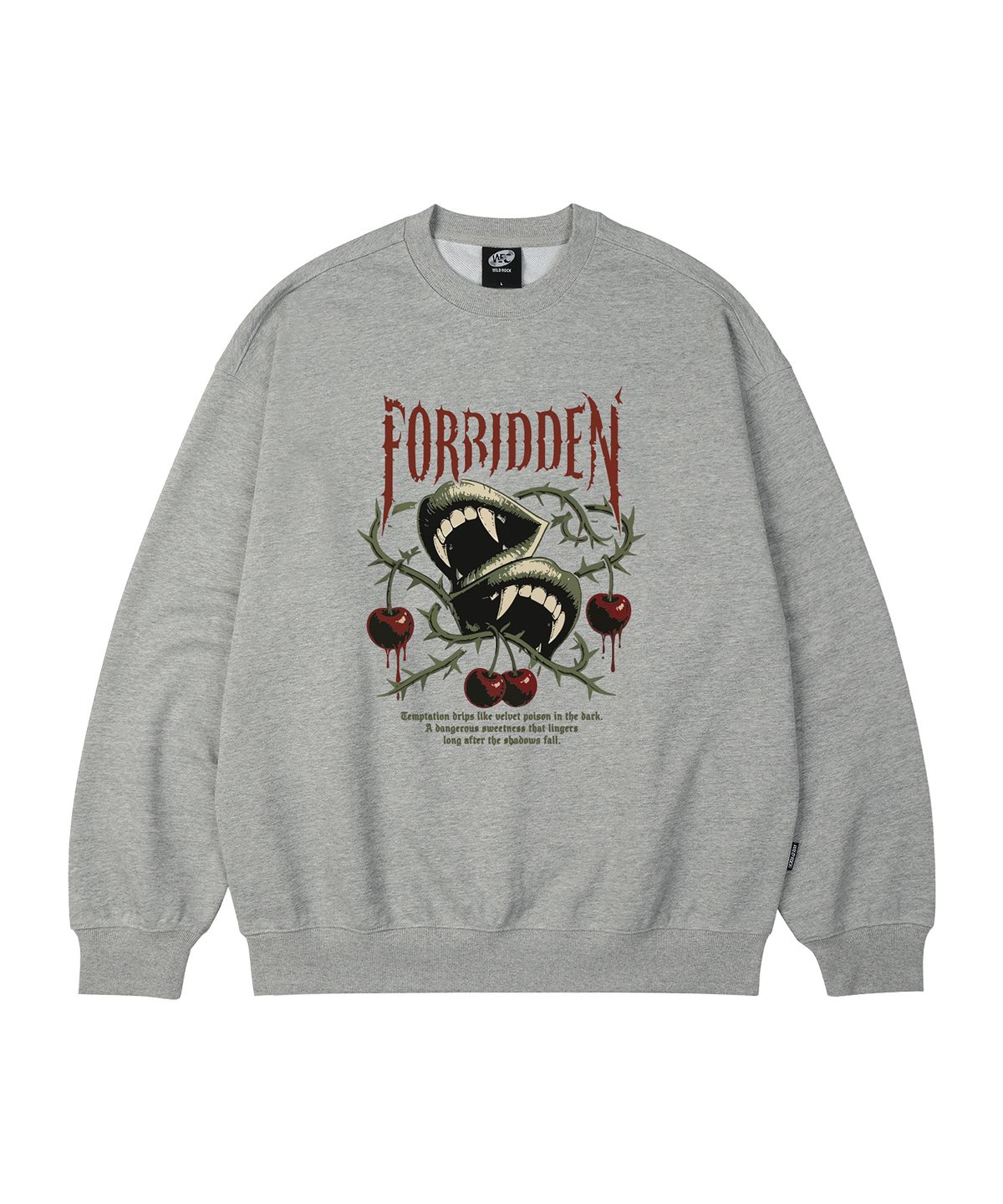 와일드락(WILDROCK) Forbidden Lips 오버핏 맨투맨_9 COL