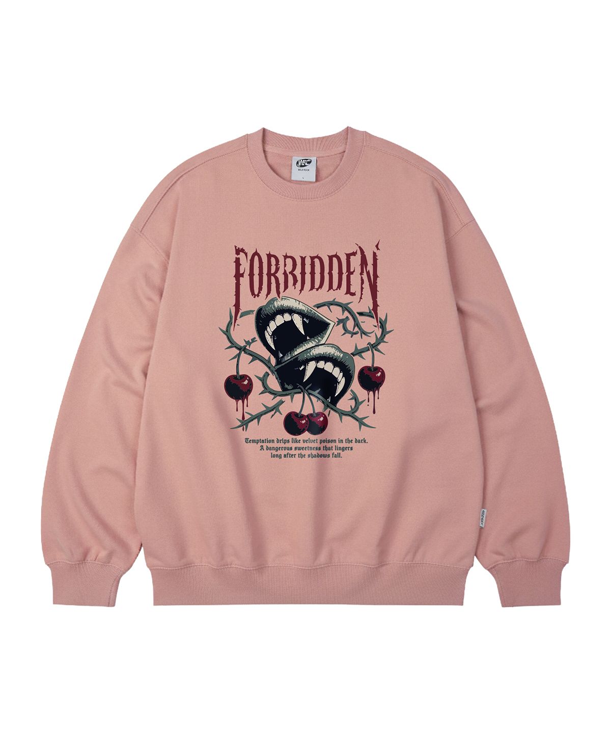 와일드락(WILDROCK) Forbidden Lips 오버핏 맨투맨_9 COL