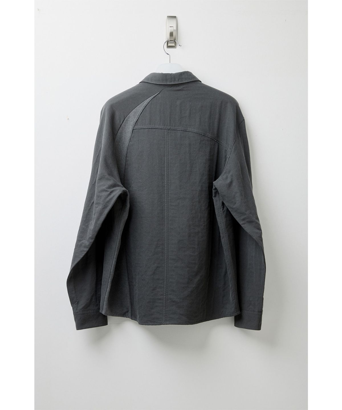 해칭룸(HATCHINGROOM) Curved Shirt Dyed Charcoal