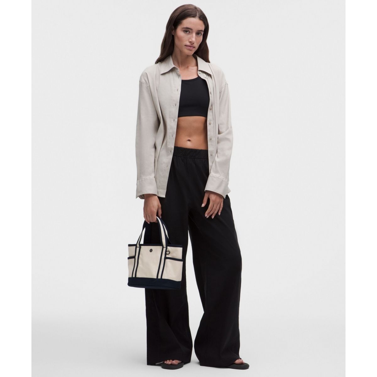 룰루레몬(LULULEMON) 데일리 멀티 포켓 스몰 집 탑 토트백 5L  NAT TRNV