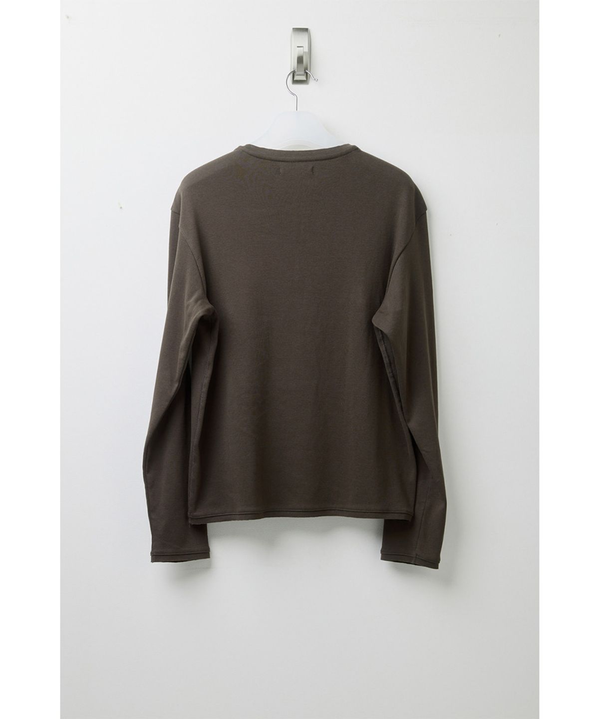해칭룸(HATCHINGROOM) Rolling Tee Rib Deep Brown