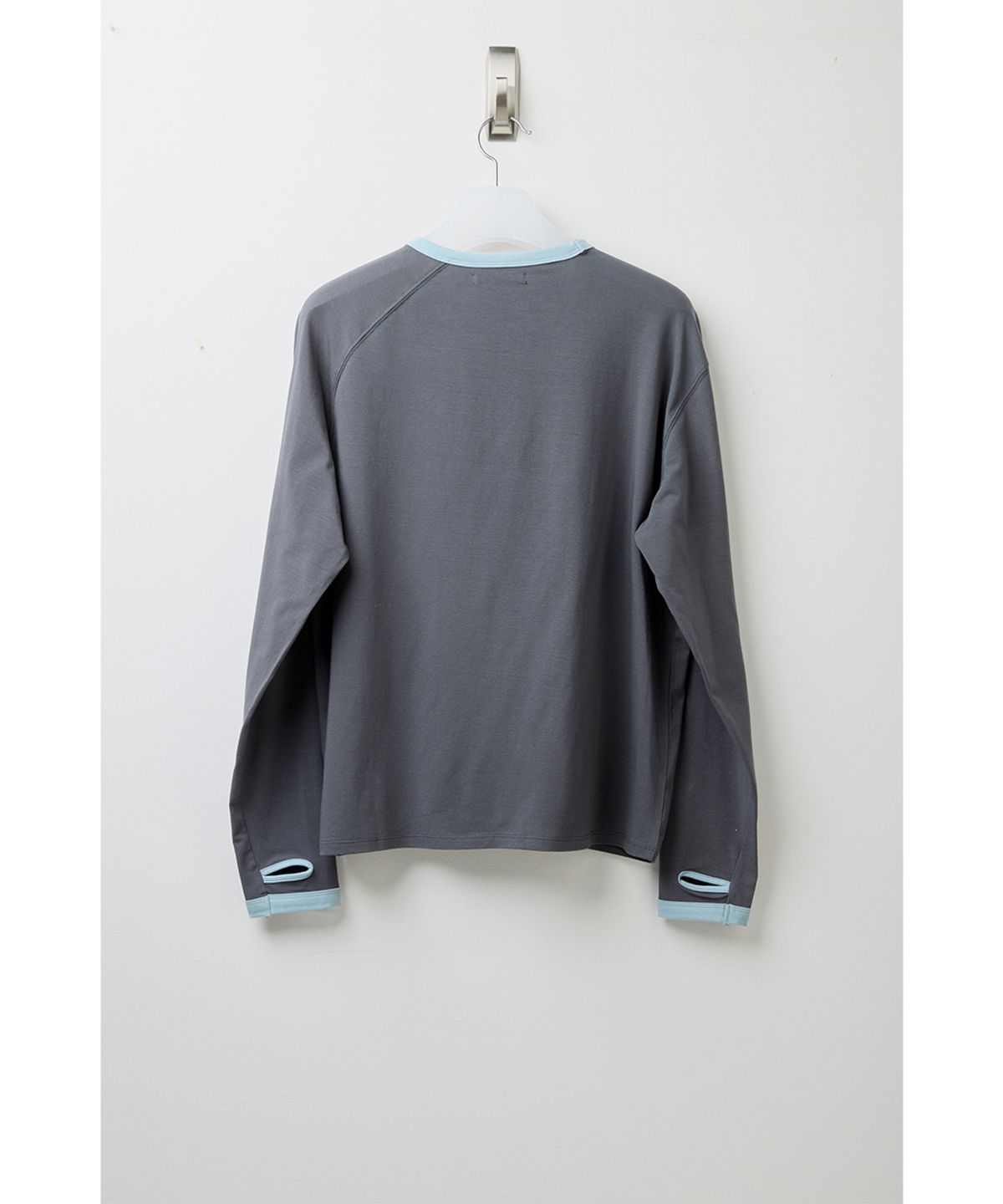 해칭룸(HATCHINGROOM) Silket Ringer Tee Graphite
