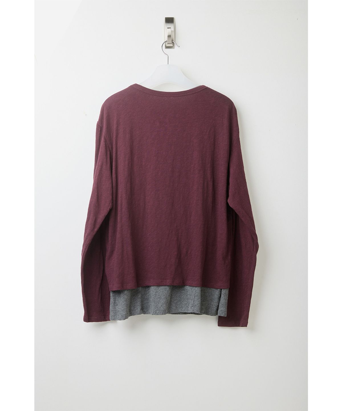 해칭룸(HATCHINGROOM) UV Layered Tee Burgundy