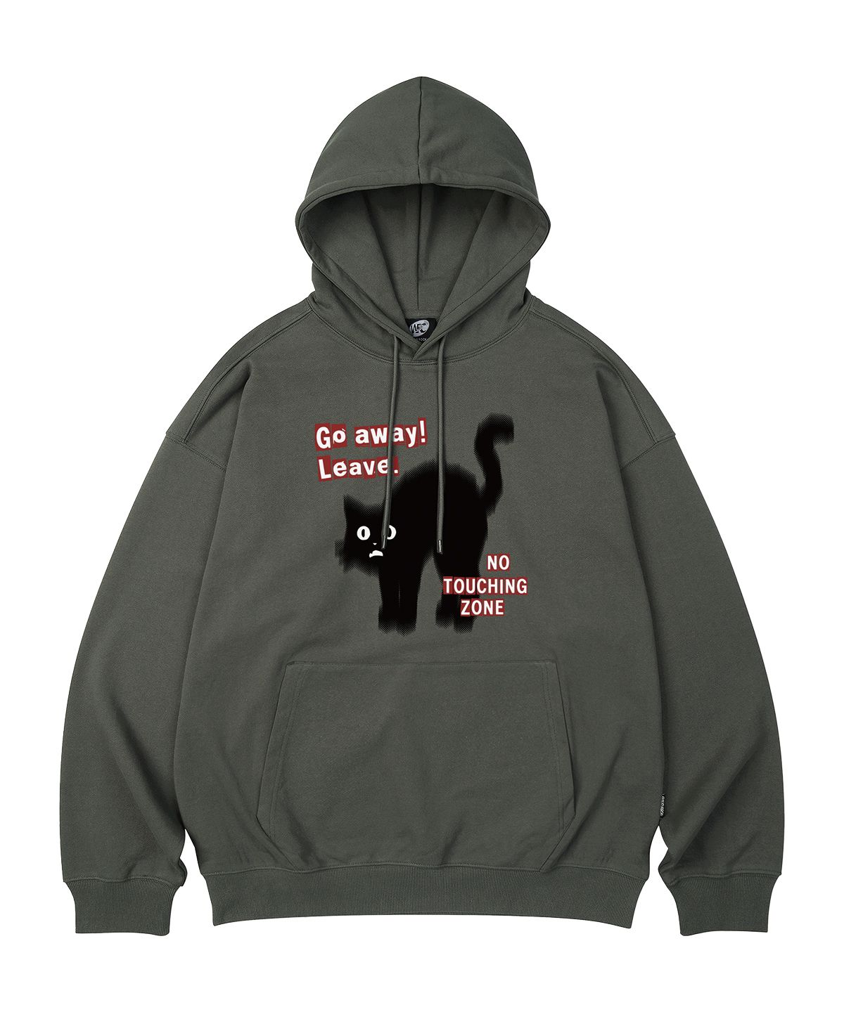 와일드락(WILDROCK) Go Away Cat 오버핏 후드_10 COL