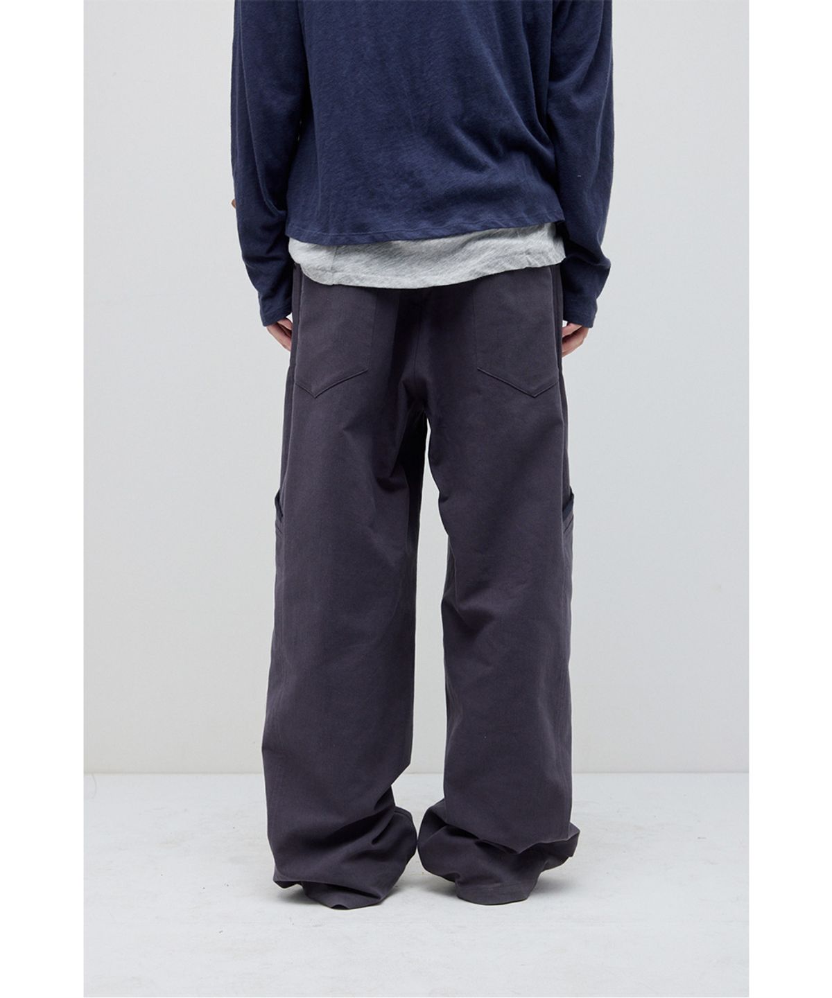 해칭룸(HATCHINGROOM) Sequence Pants Blue Charcoal