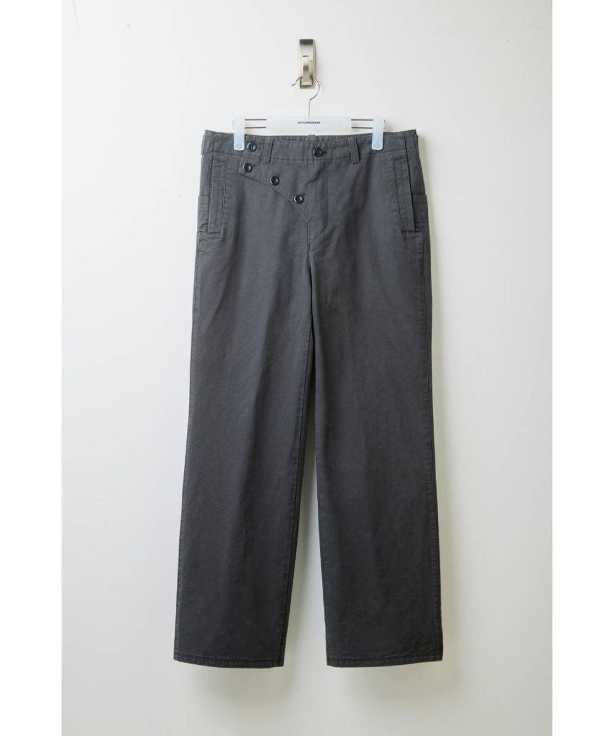 해칭룸(HATCHINGROOM) Flap Trousers Dark Green