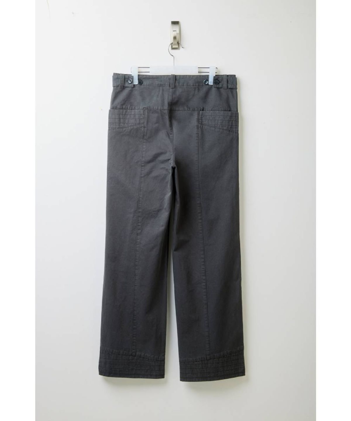해칭룸(HATCHINGROOM) Flap Trousers Dark Green