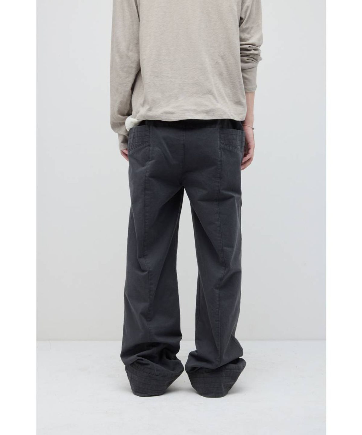 해칭룸(HATCHINGROOM) Flap Trousers Dark Green