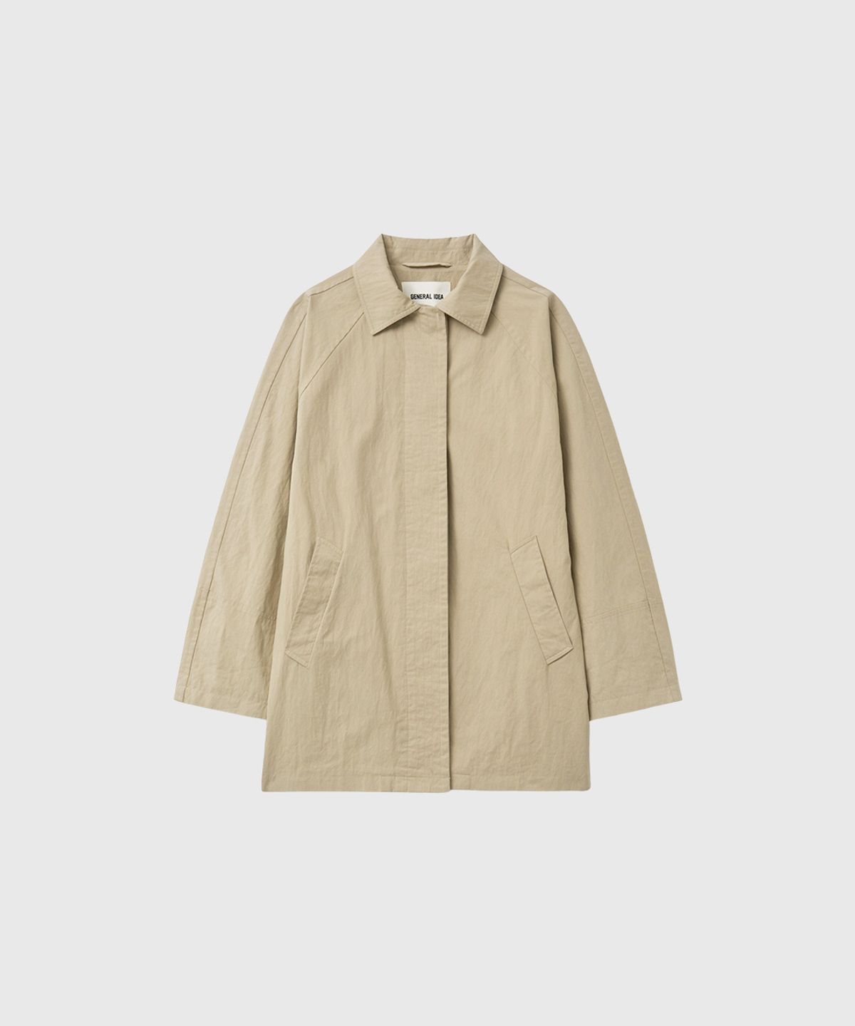 제너럴아이디어(GENERALIDEA) [은영 PICK] 링클 사파리 하프 자켓 [BEIGE] / GF1LJK514