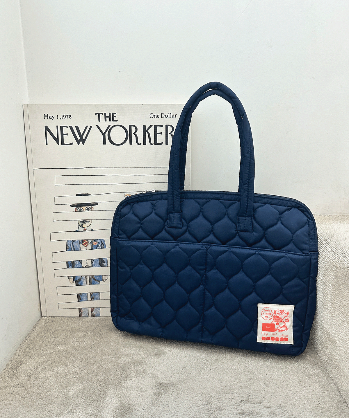 헤이쥬드(HEYJUD) Work Puff Bag 워크 퍼프백 (Radu Navy)