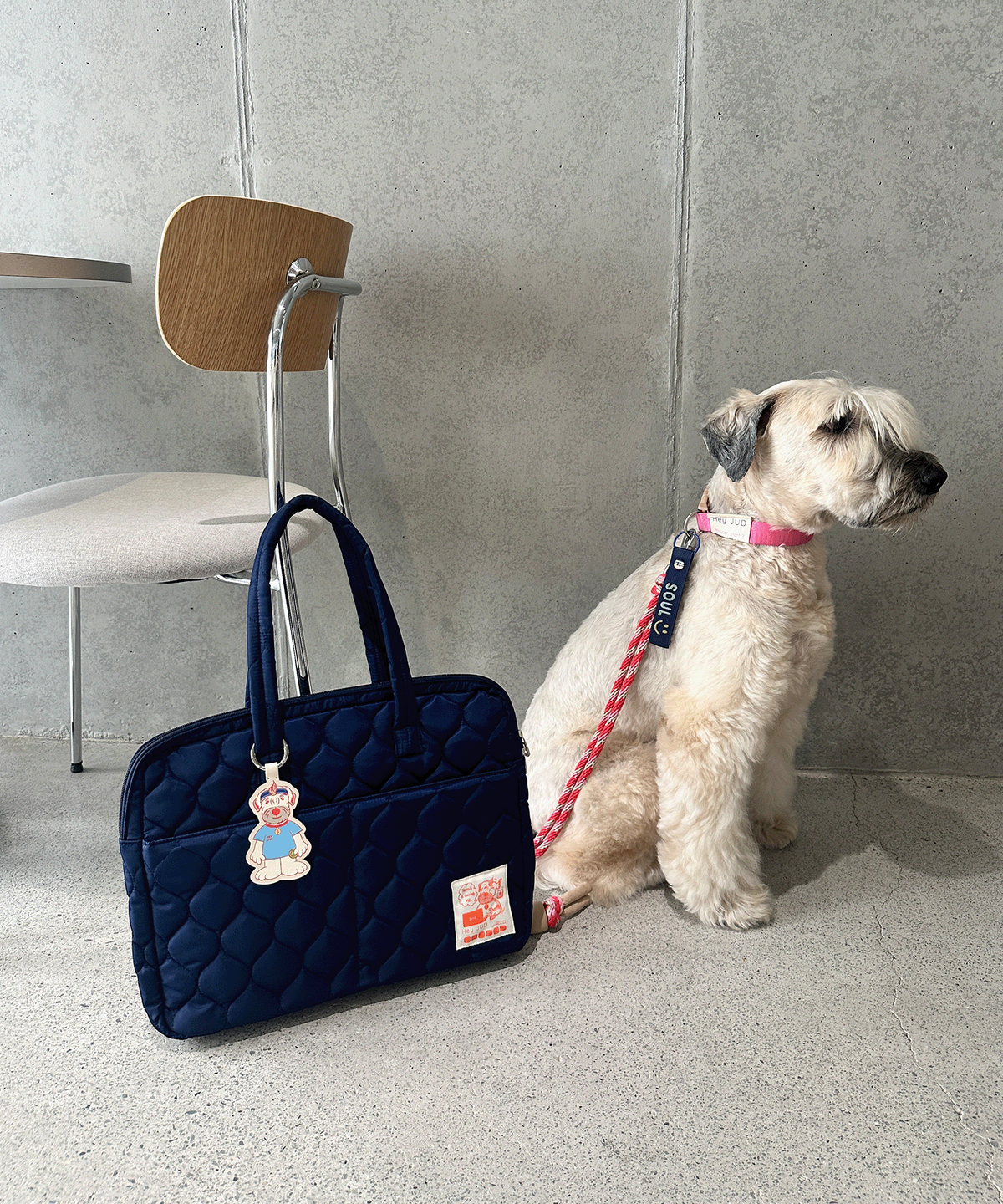 헤이쥬드(HEYJUD) Work Puff Bag 워크 퍼프백 (Radu Navy)