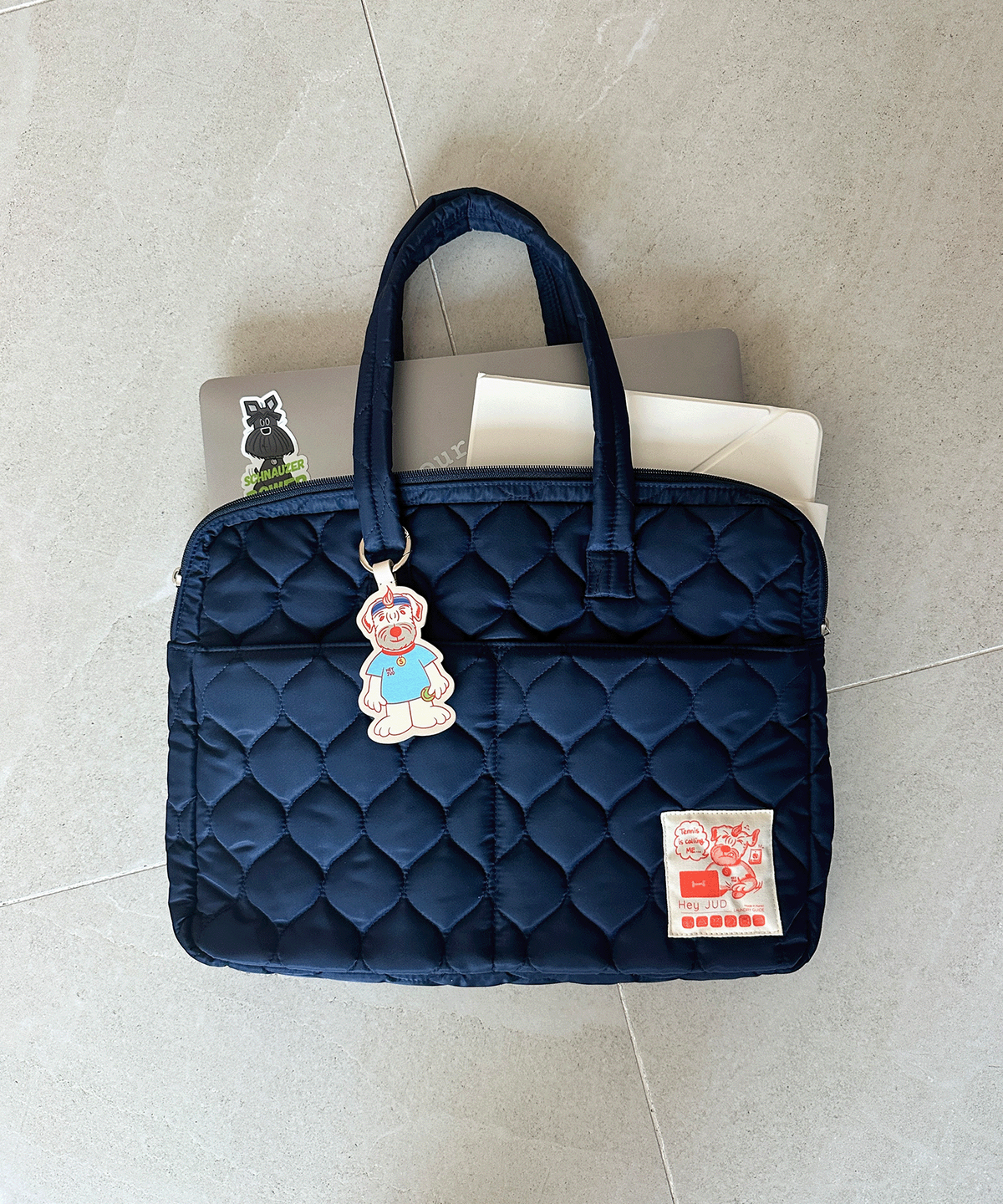 헤이쥬드(HEYJUD) Work Puff Bag 워크 퍼프백 (Radu Navy)