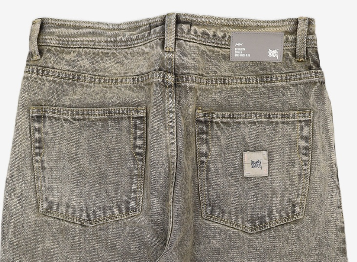 브라운브레스(BROWNBREATH) MSSG TINT WIDE JEAN - YELLOW M