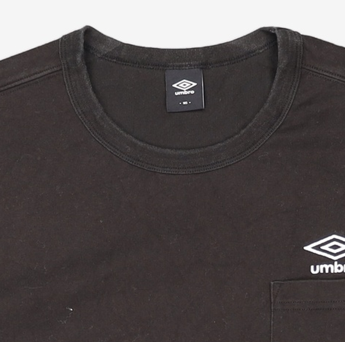 엄브로(UMBRO) 에센셜 포켓 반팔 티셔츠 블랙(UP123CRS17) 105(XL)