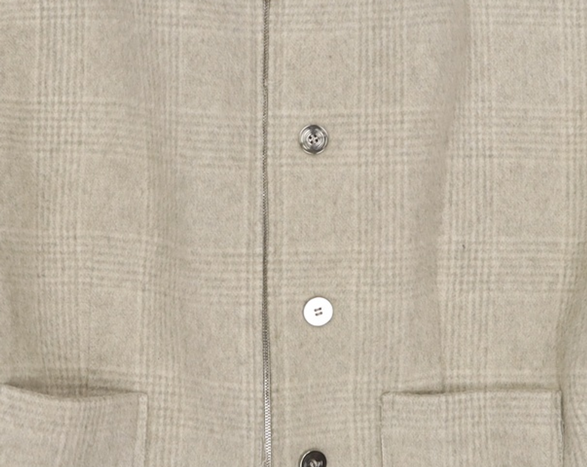 제이청(J.CHUNG) Roxy Square Neck Short Jacket_Light Gray Check ONE