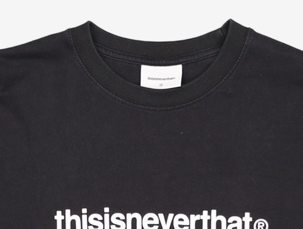 디스이즈네버댓(THISISNEVERTHAT) (SS22) T-Logo L/S Tee Black S