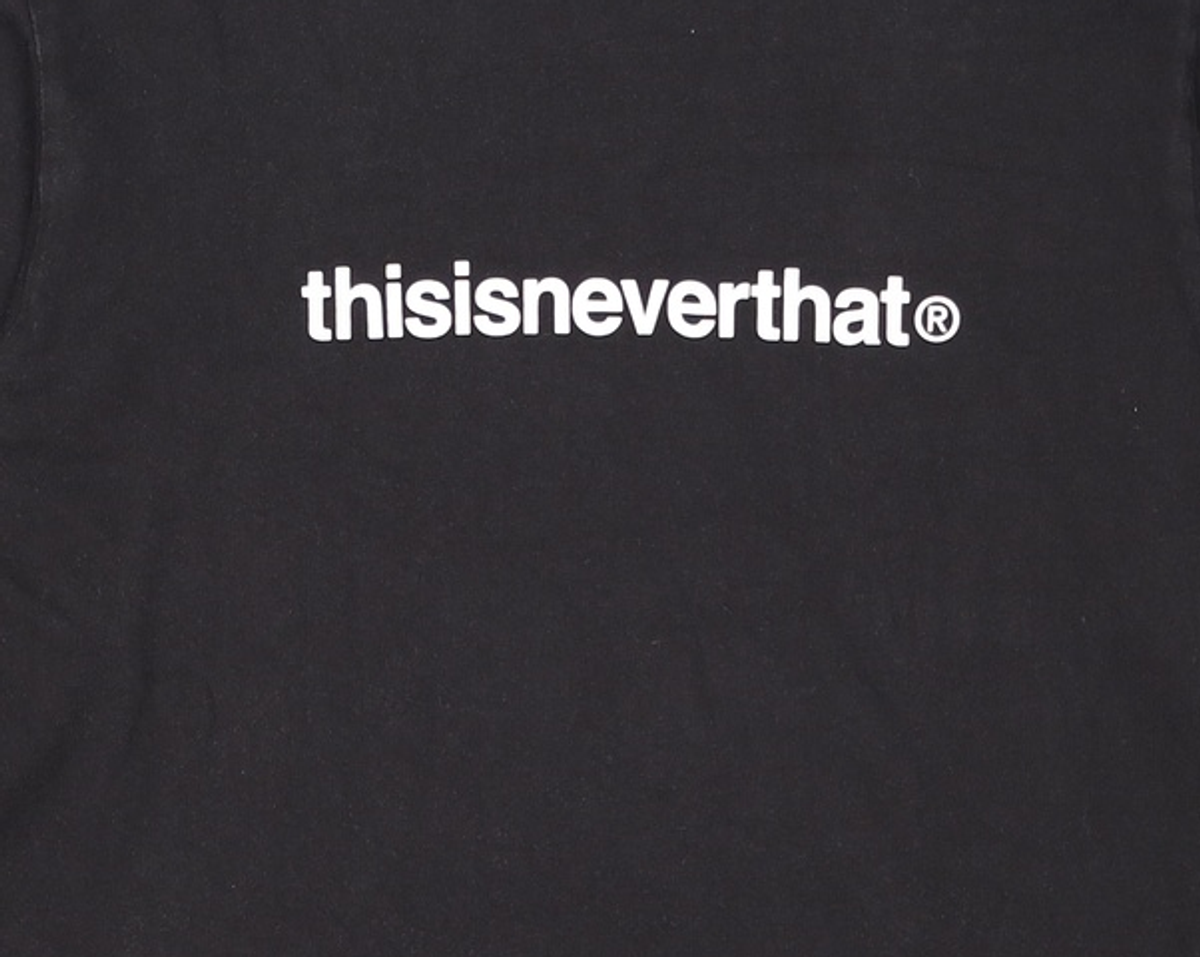 디스이즈네버댓(THISISNEVERTHAT) (SS22) T-Logo L/S Tee Black S