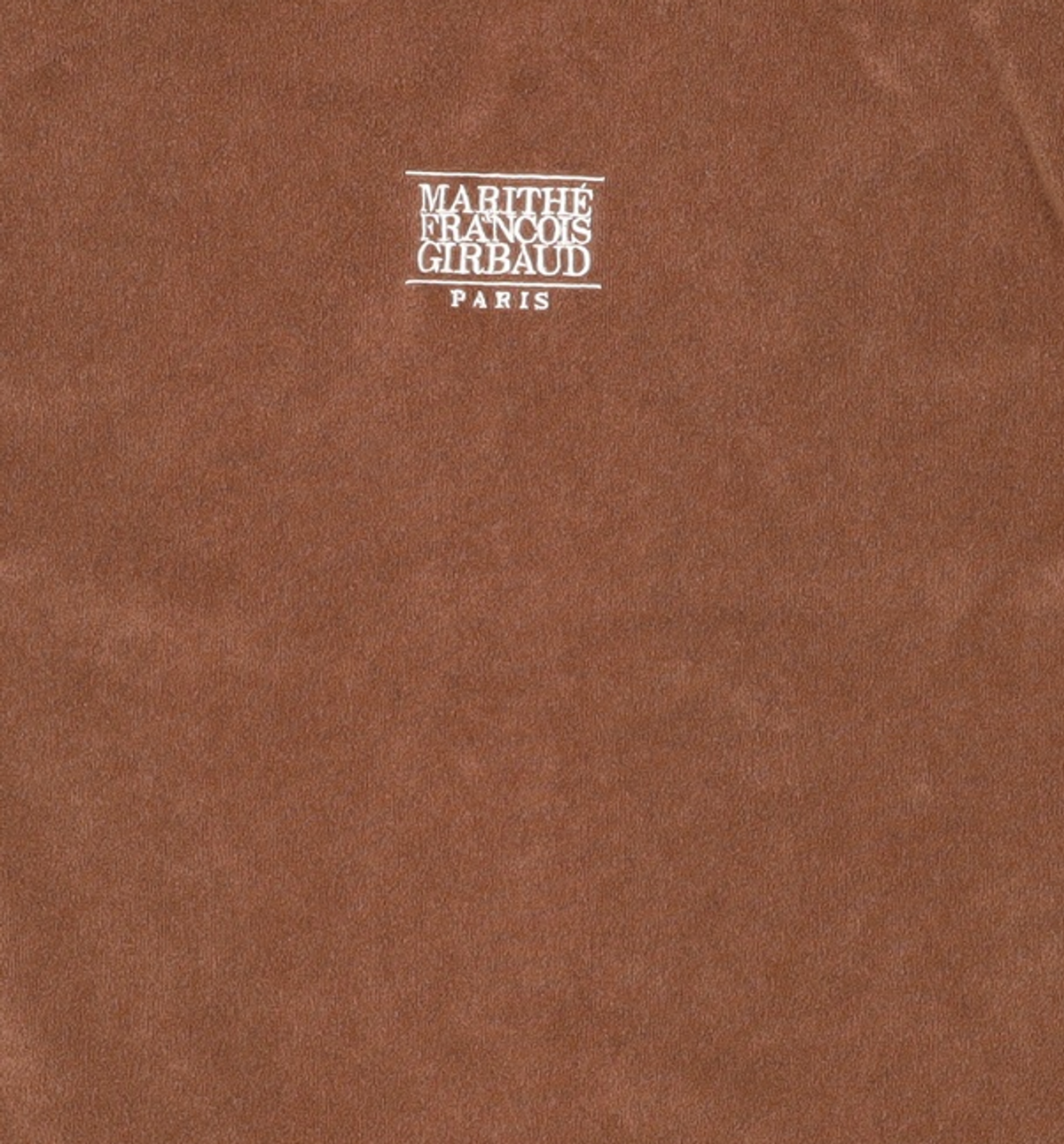 마리떼 프랑소와 저버(MARITHÉ + FRANҪOIS GIRBAUD) CLASSIC LOGO TERRY TEE brown L