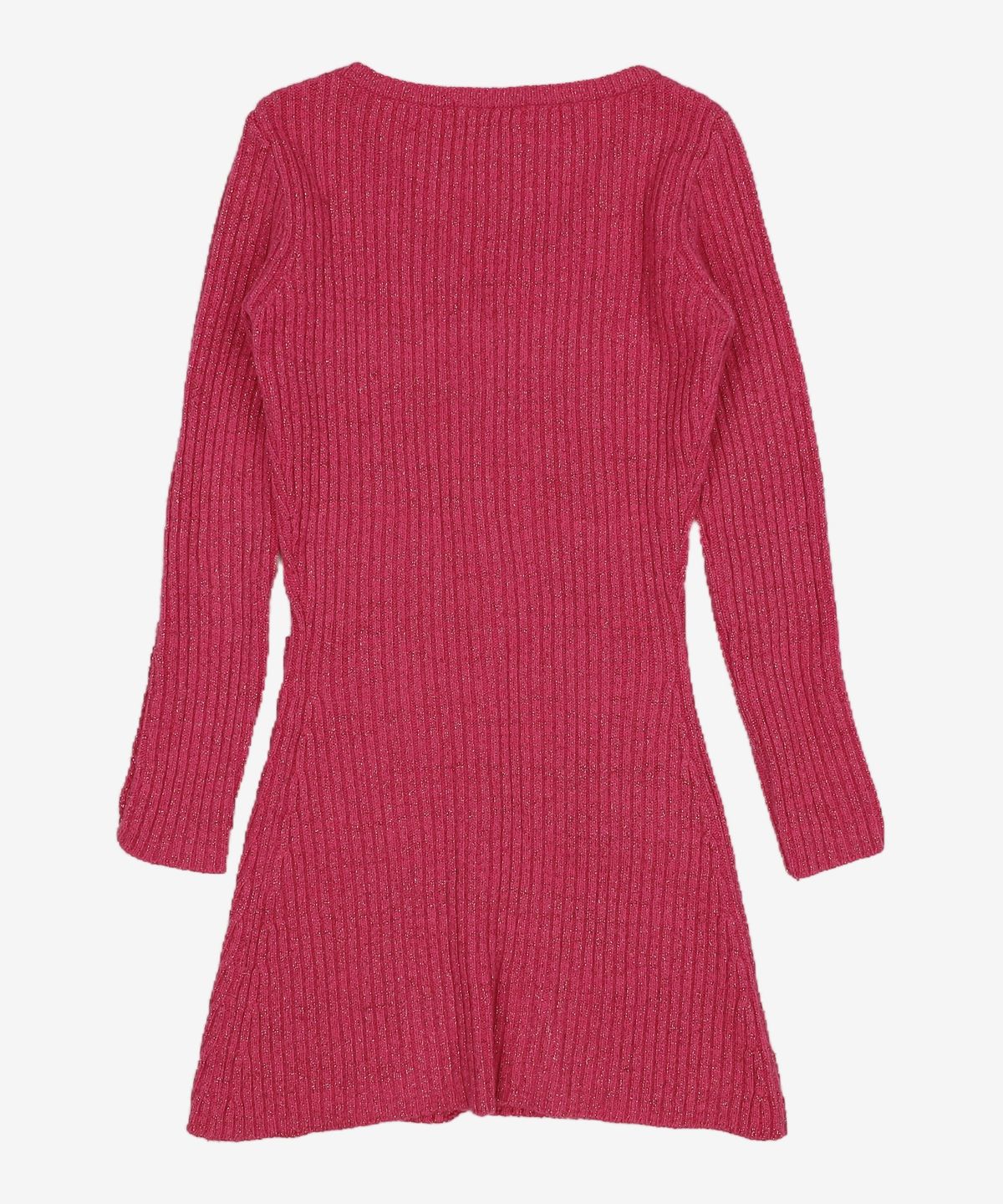 큐리티(CURETTY) C BUTTON POINT METALLIC KNIT DRESS_PINK M